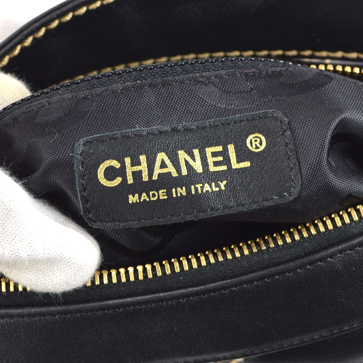 Chanel 2004-2005 Wild Stitch Handbag Black Calfskin