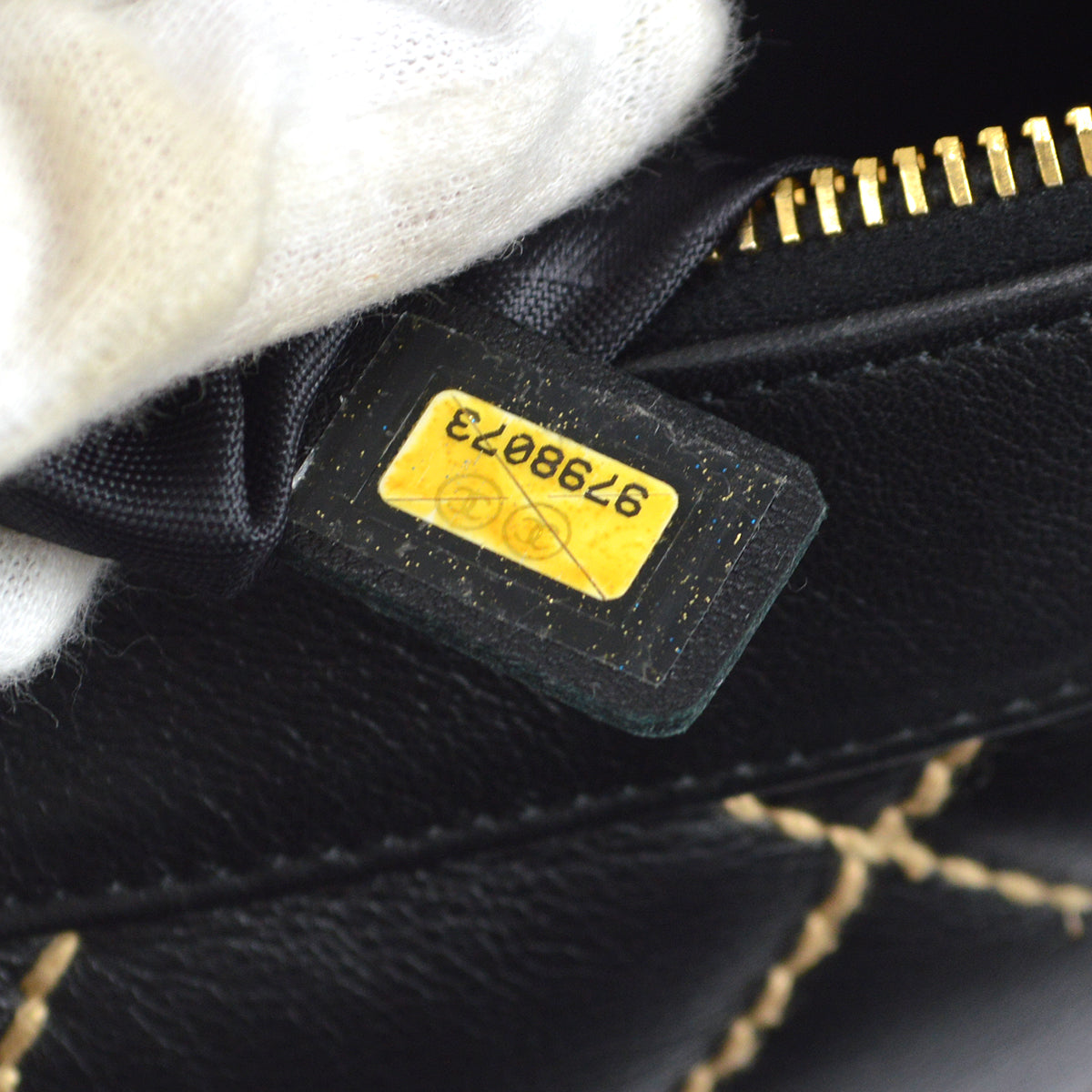 Chanel 2004-2005 Wild Stitch Handbag Black Calfskin
