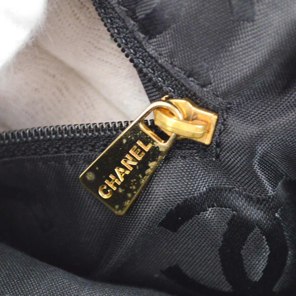 Chanel Wild Stitch Handbag Black Calfskin