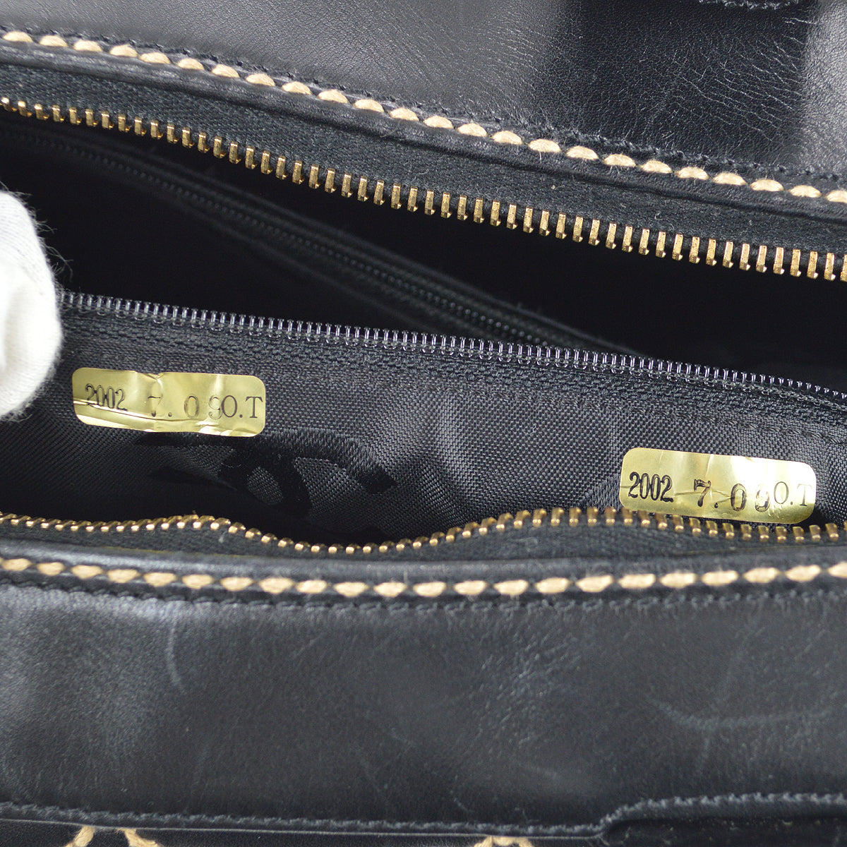 Chanel Wild Stitch Handbag Black Calfskin