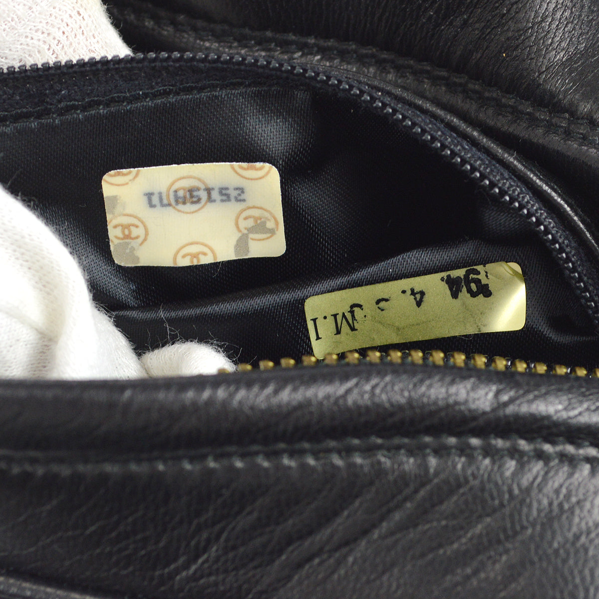 Chanel Classic Flap Bijou Chain Shoulder Bag Black Lambskin