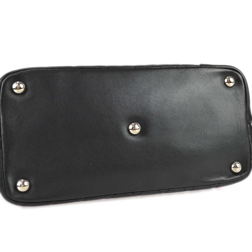 Chanel Cambon Ligne Tote Handbag Black Calfskin