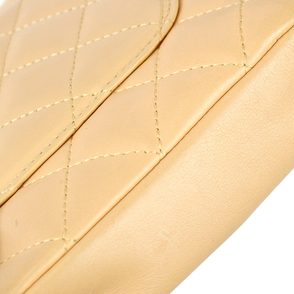Chanel Cambon Ligne Shoulder Bag Beige Calfskin