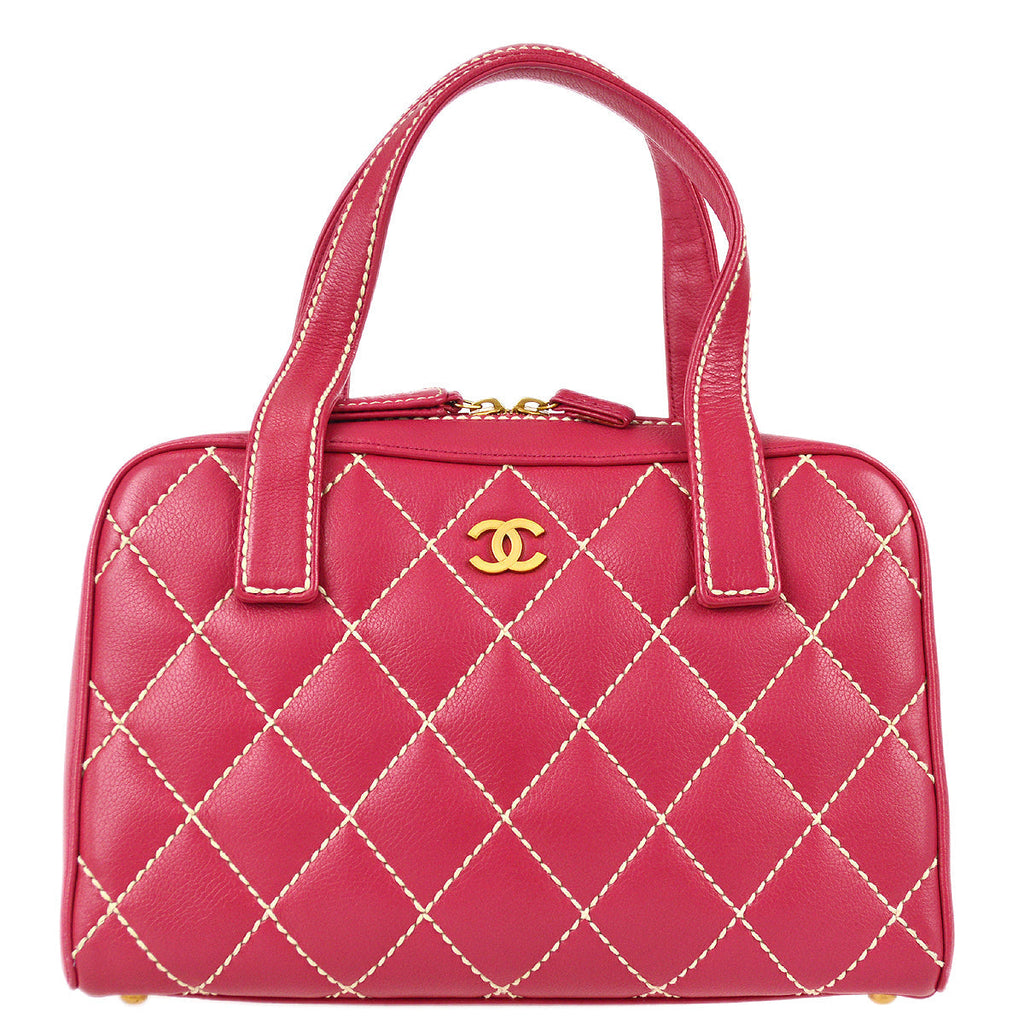 Chanel Wild Stitch Handbag Pink