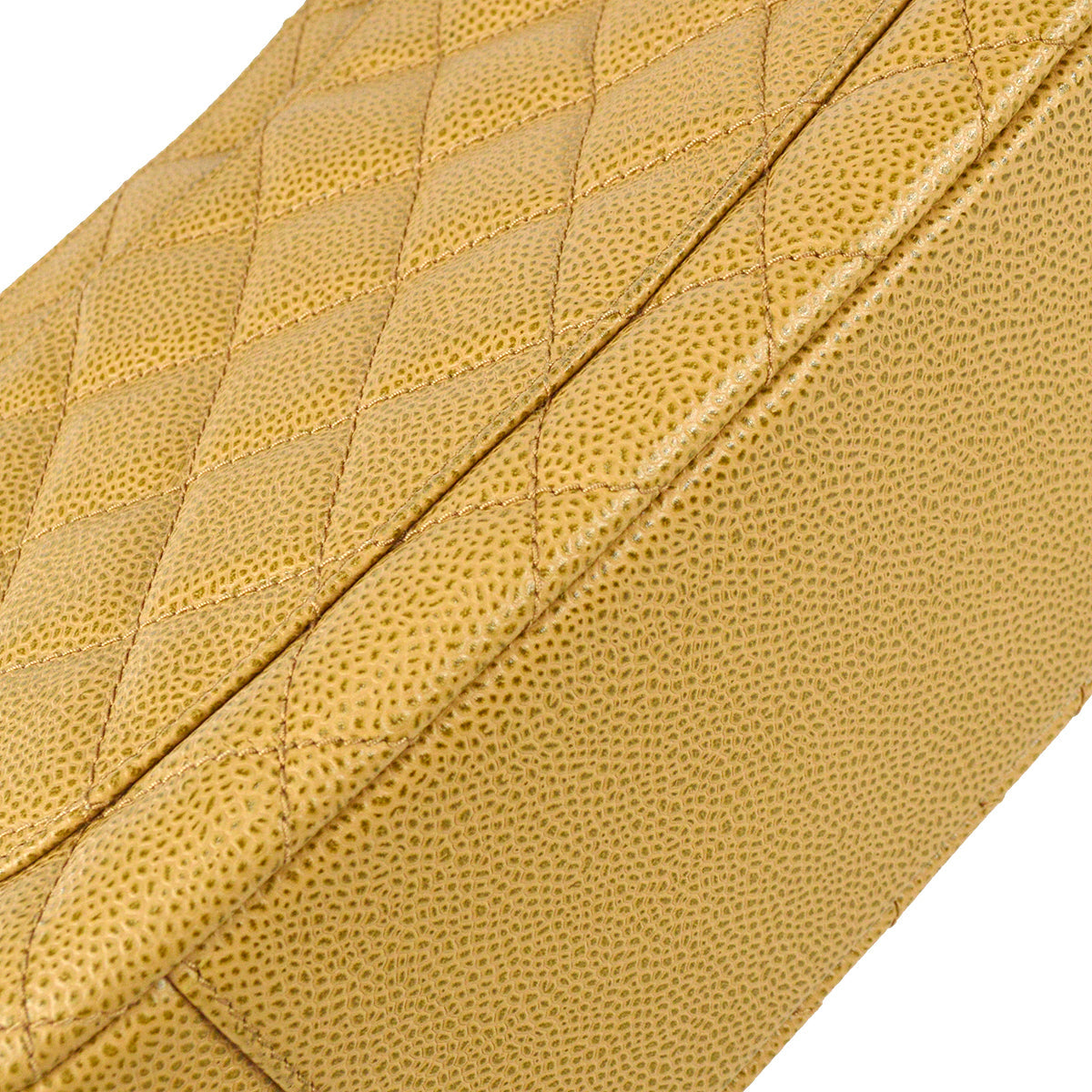 Chanel Hobo Chain Handbag Beige Caviar
