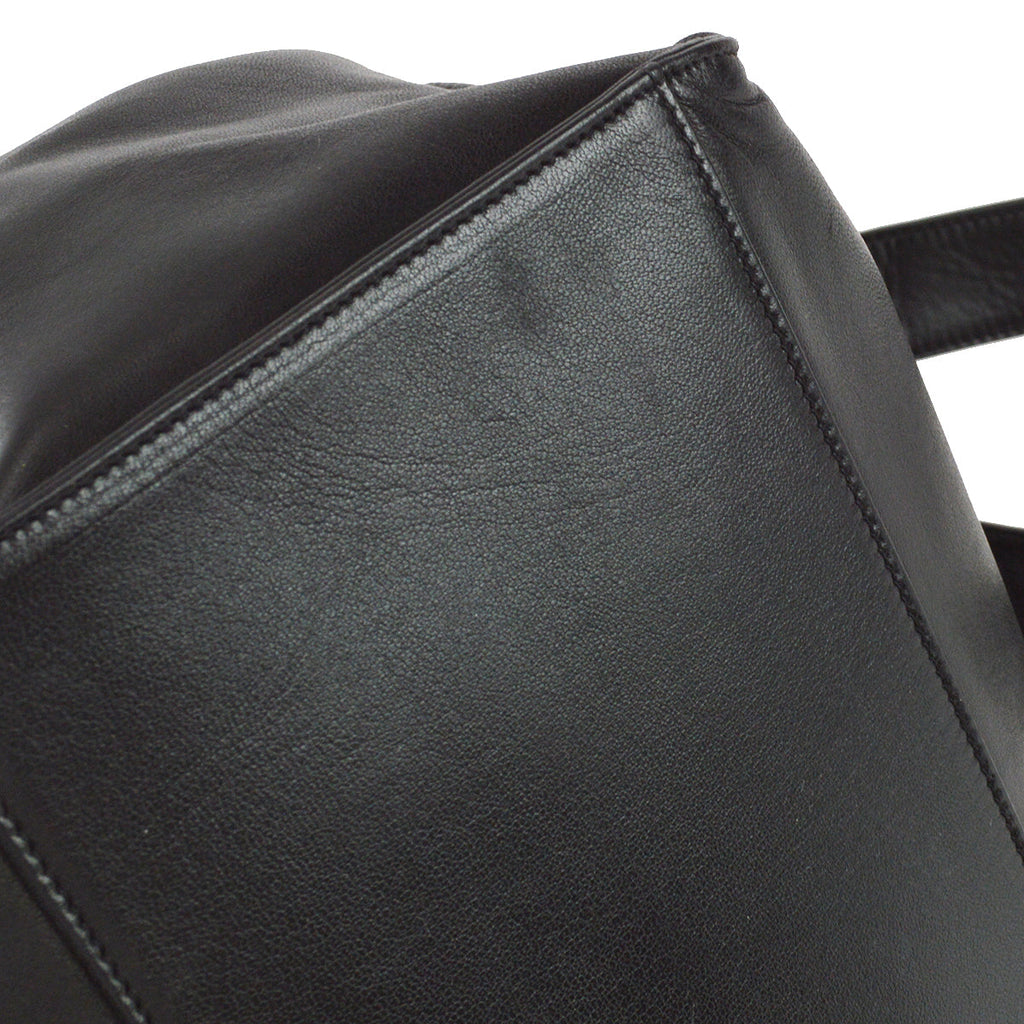 Chanel Bucket Shoulder Bag Black Lambskin