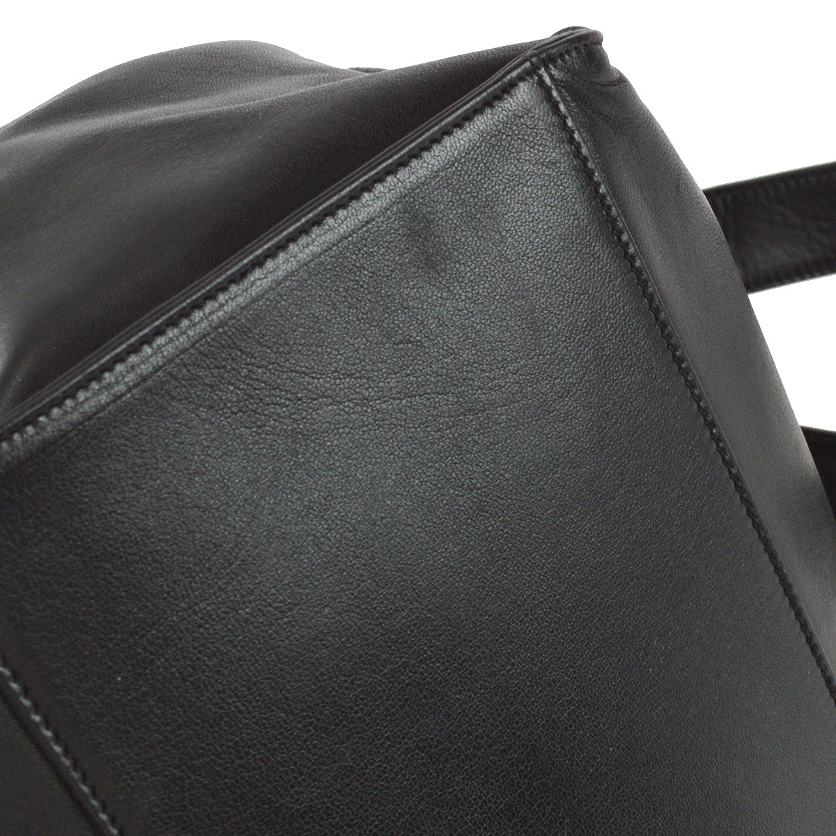 Chanel Bucket Shoulder Bag Black Lambskin