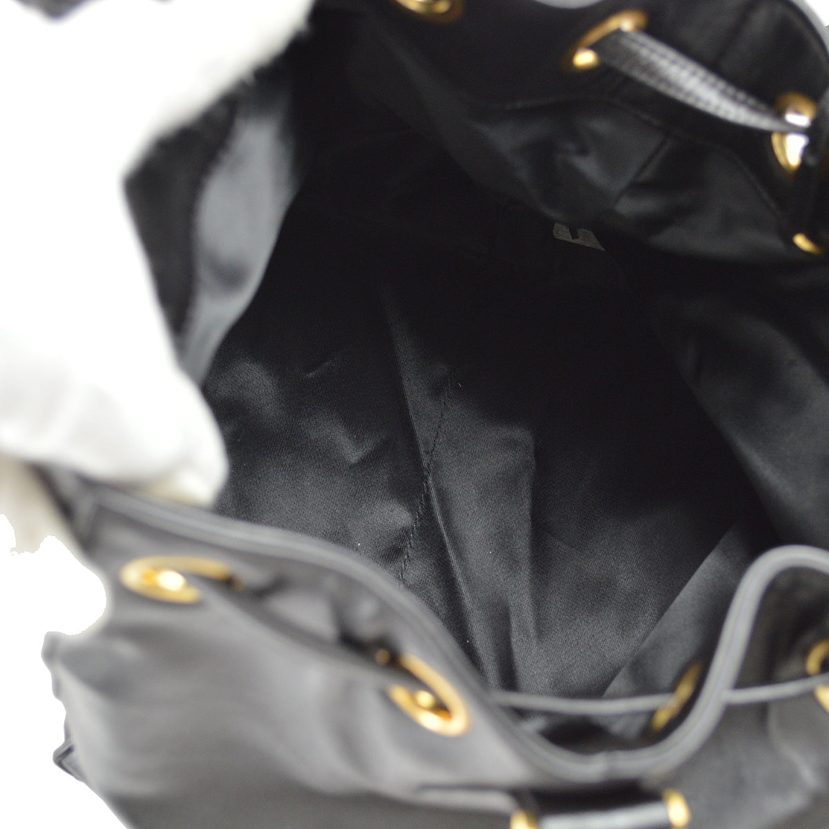 Chanel Bucket Shoulder Bag Black Lambskin