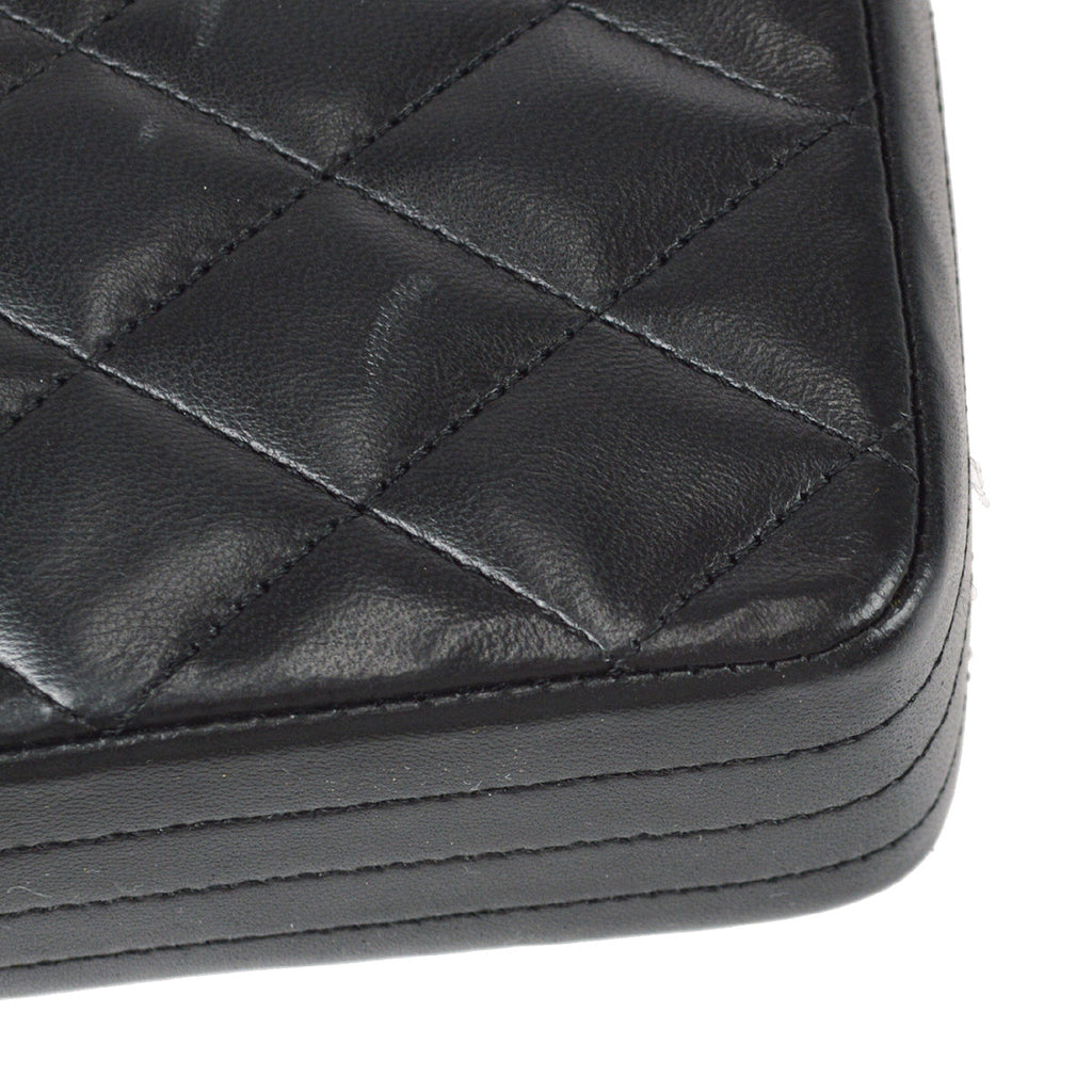 Chanel Chain Shoulder Bag Black Lambskin