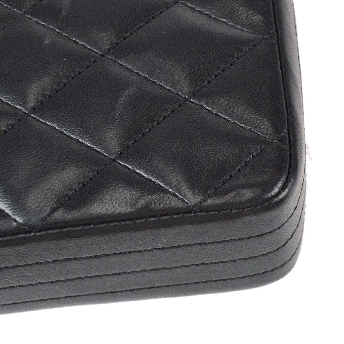 Chanel Chain Shoulder Bag Black Lambskin
