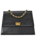 Chanel Mademoiselle Lock Shoulder Bag Black Lambskin