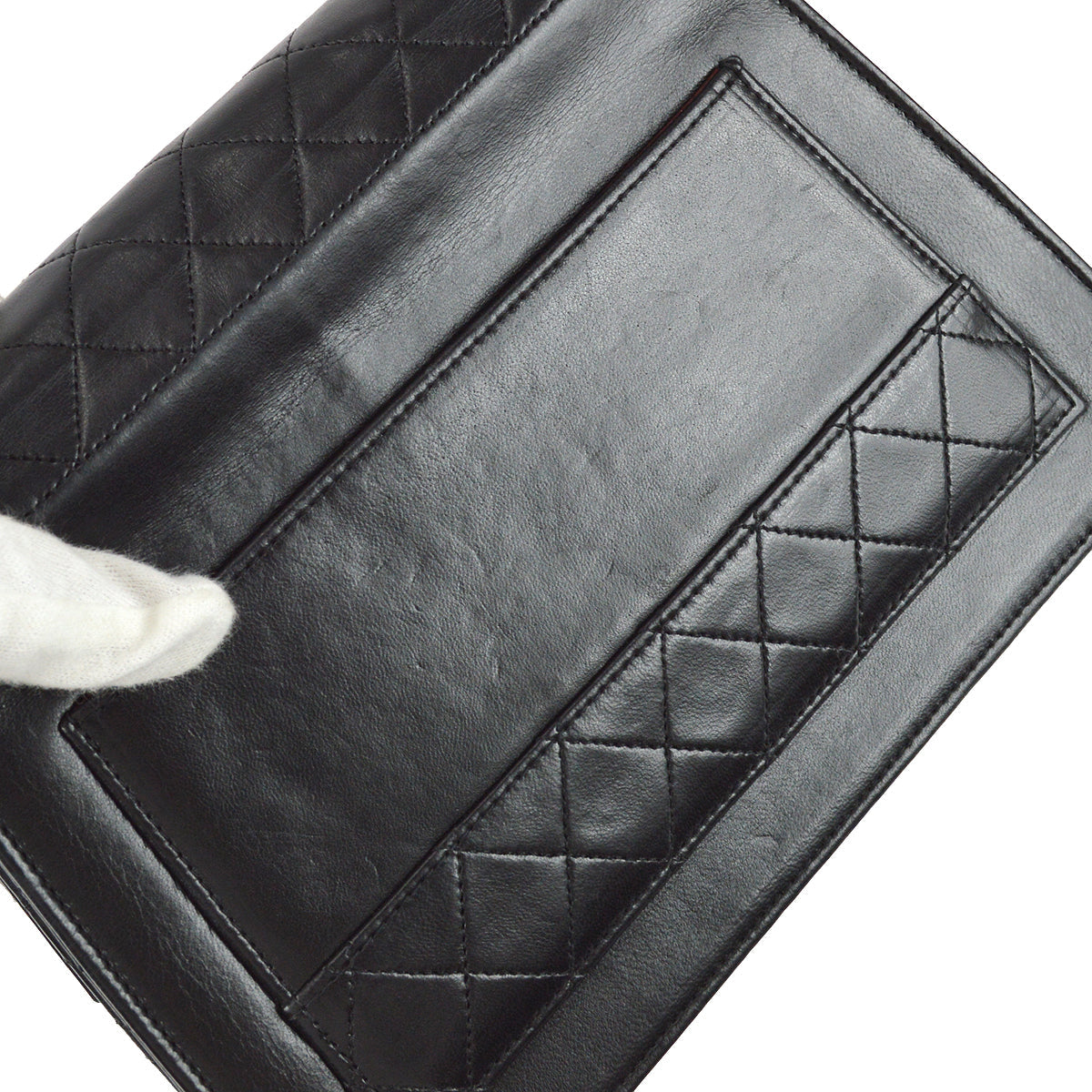 Chanel Mademoiselle Lock Shoulder Bag Black Lambskin