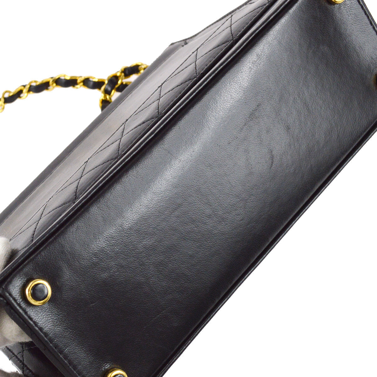 Chanel Mademoiselle Lock Shoulder Bag Black Lambskin