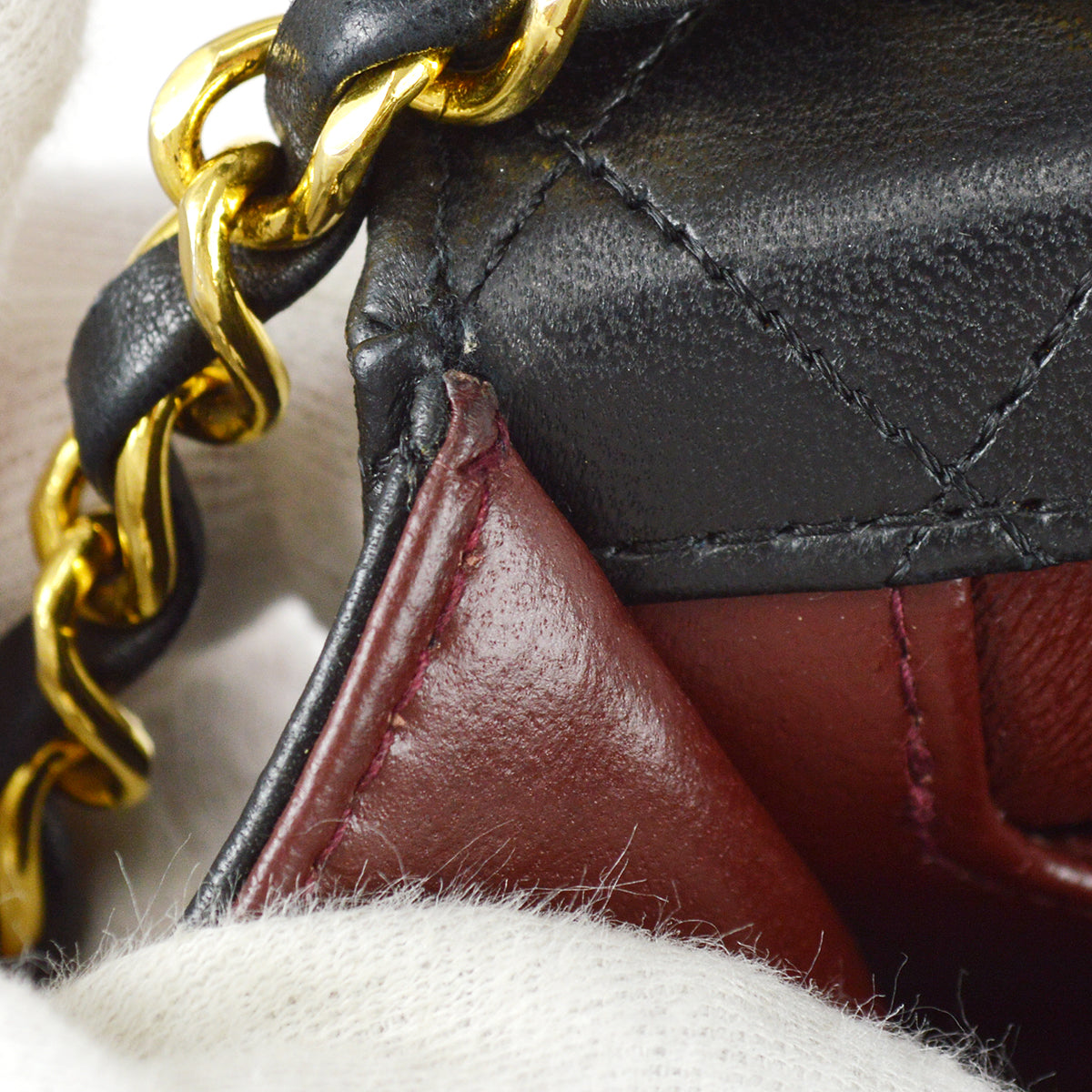 Chanel Mademoiselle Lock Shoulder Bag Black Lambskin