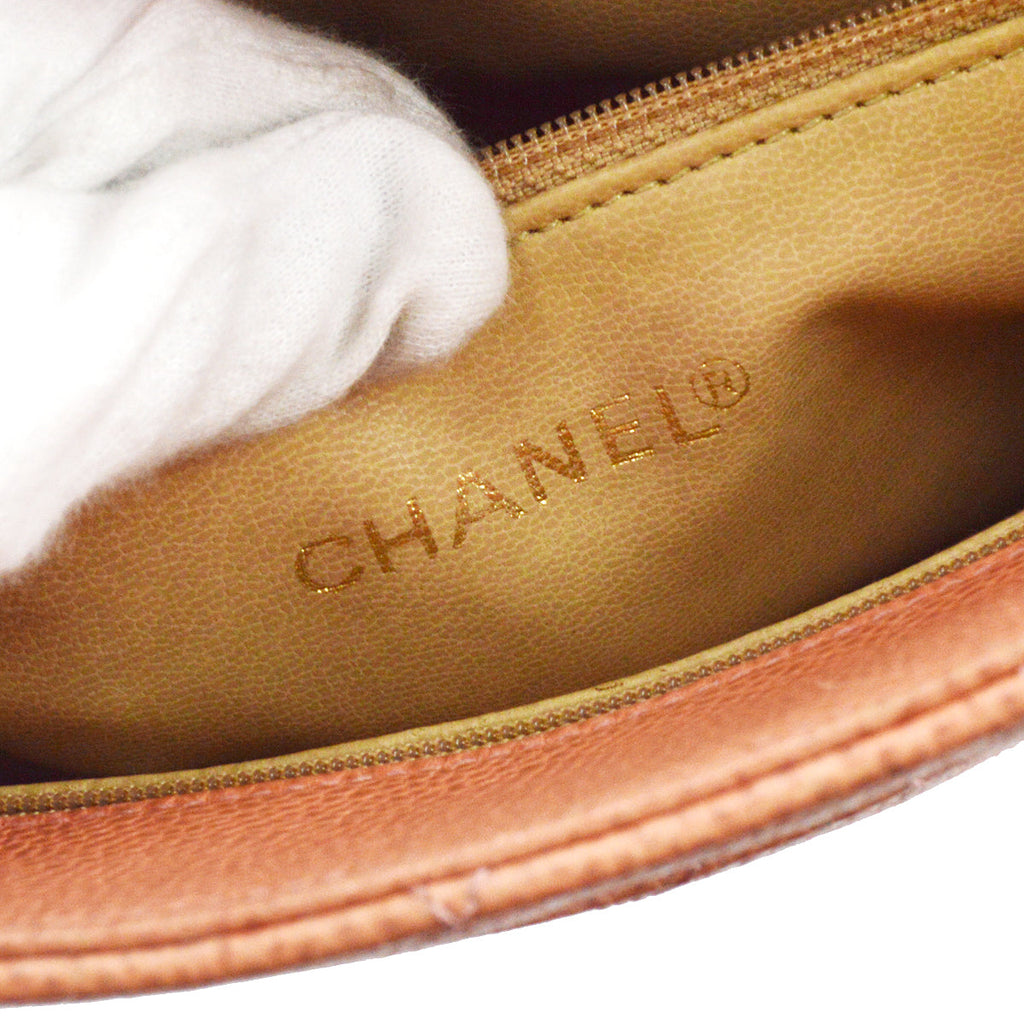 Chanel Chain Shoulder Tote Bag Pink Caviar