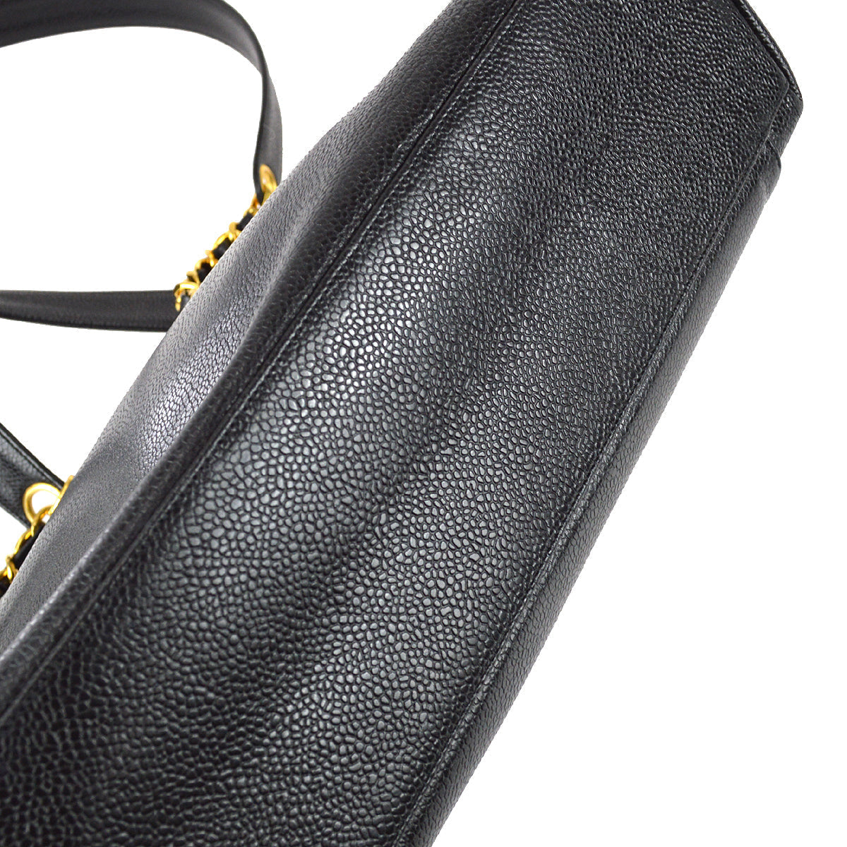 Chanel Shoulder Tote Bag Black Caviar