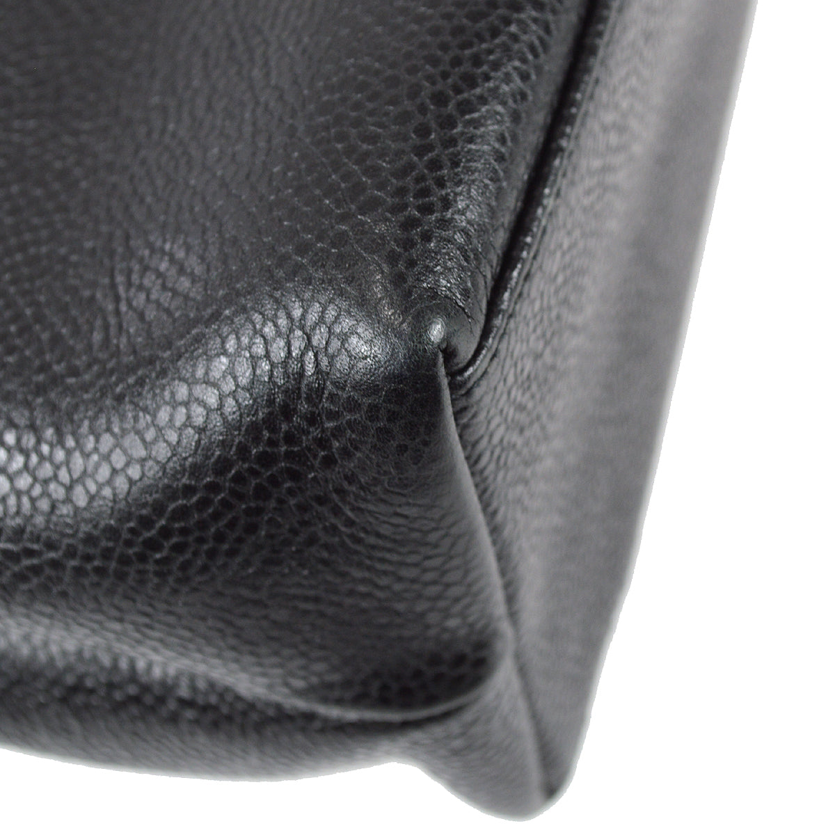 Chanel Shoulder Tote Bag Black Caviar