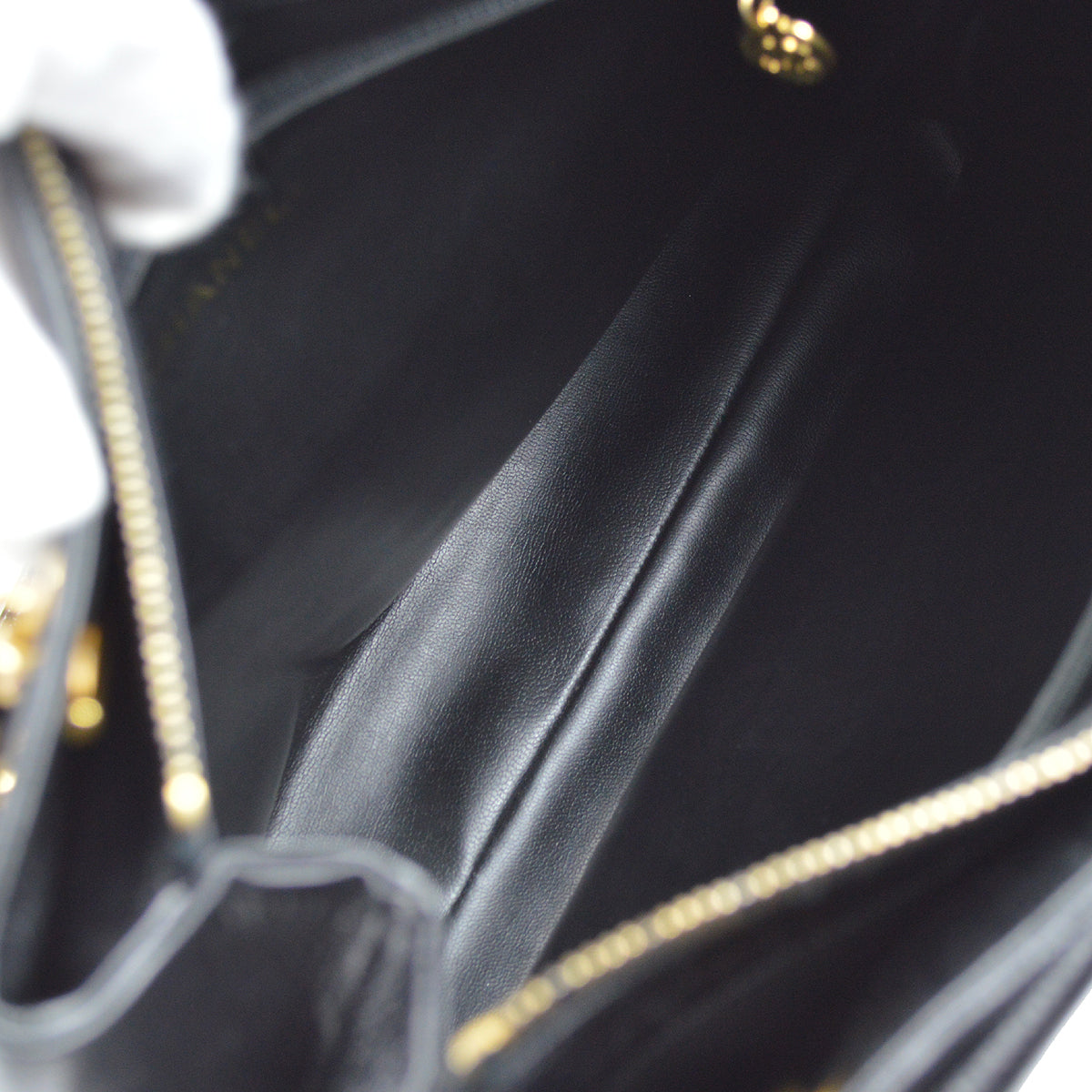Chanel Shoulder Tote Bag Black Caviar