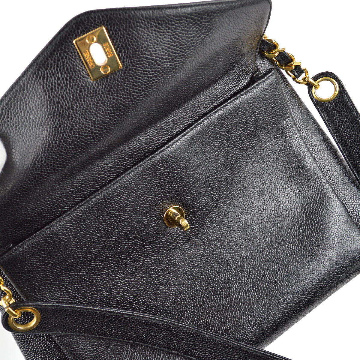 Chanel Shoulder Tote Bag Black Caviar
