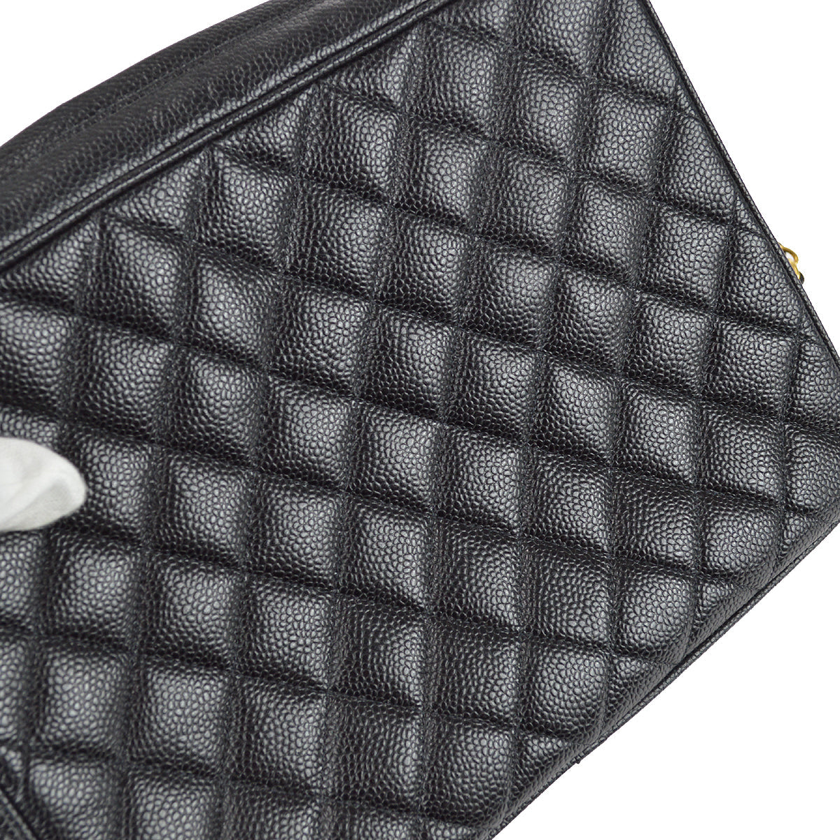 Chanel Single Chain Shoulder Bag Black Caviar