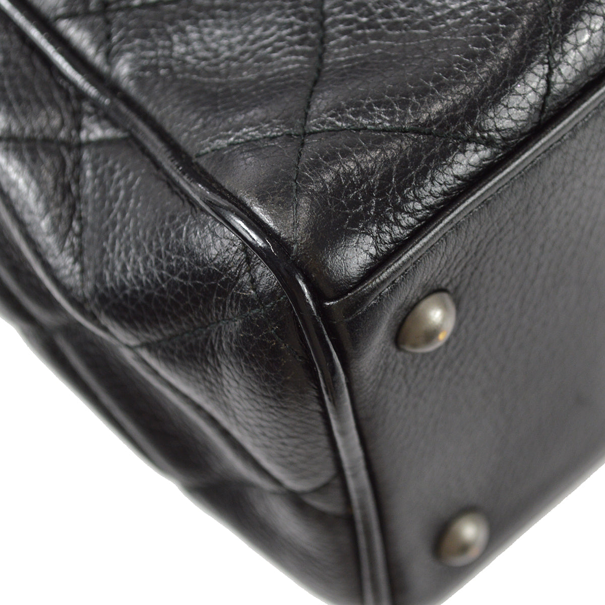 Chanel 2000-2001 Bowling Bag 27 Black Caviar