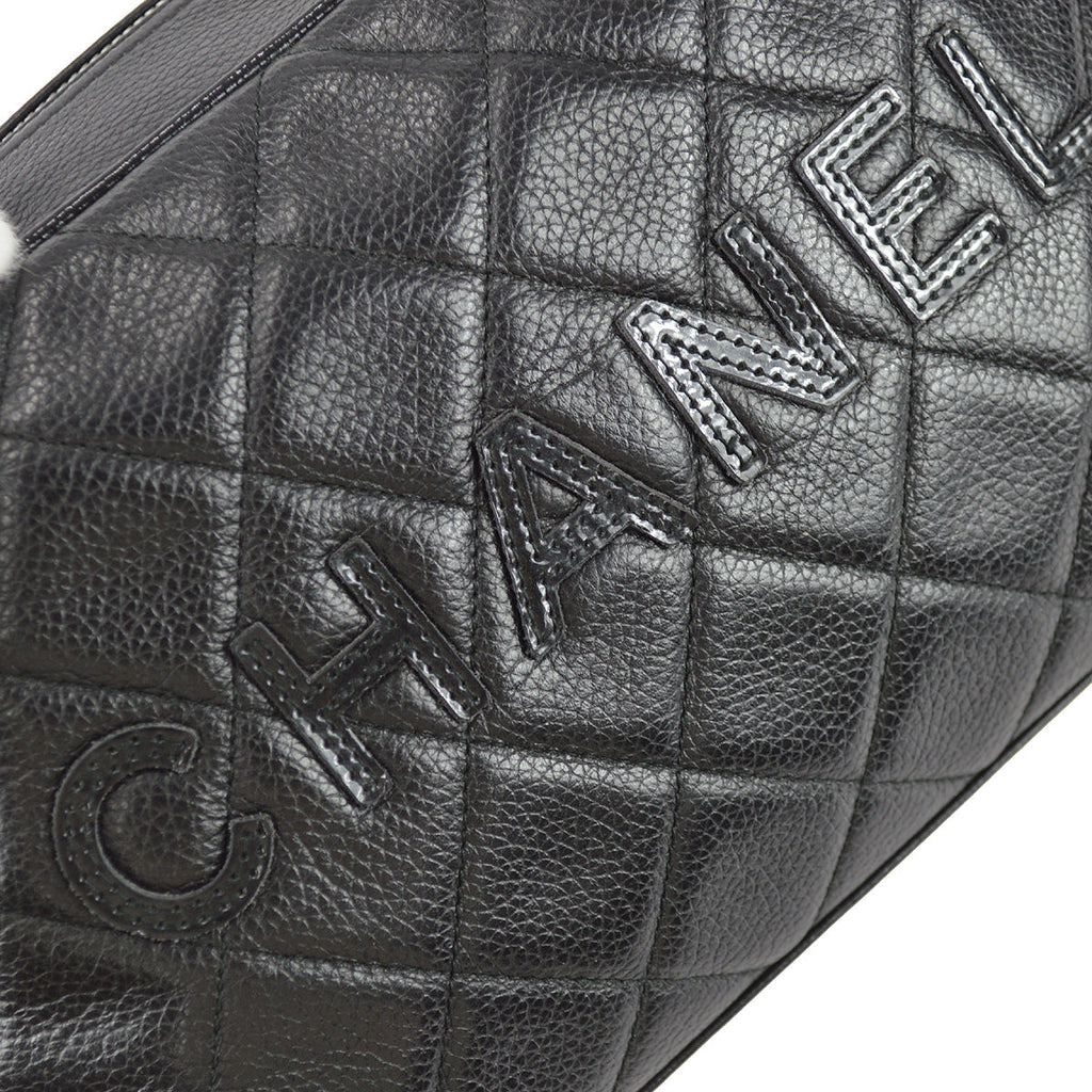 Chanel 2000-2001 Bowling Bag 27 Black Caviar