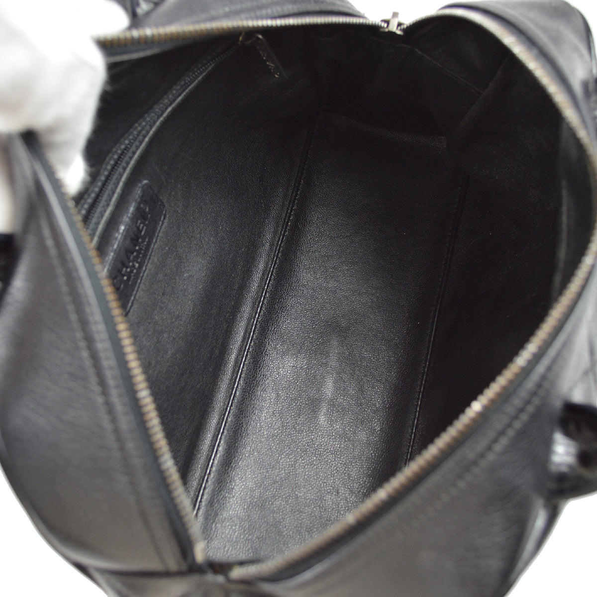Chanel 2000-2001 Bowling Bag 27 Black Caviar