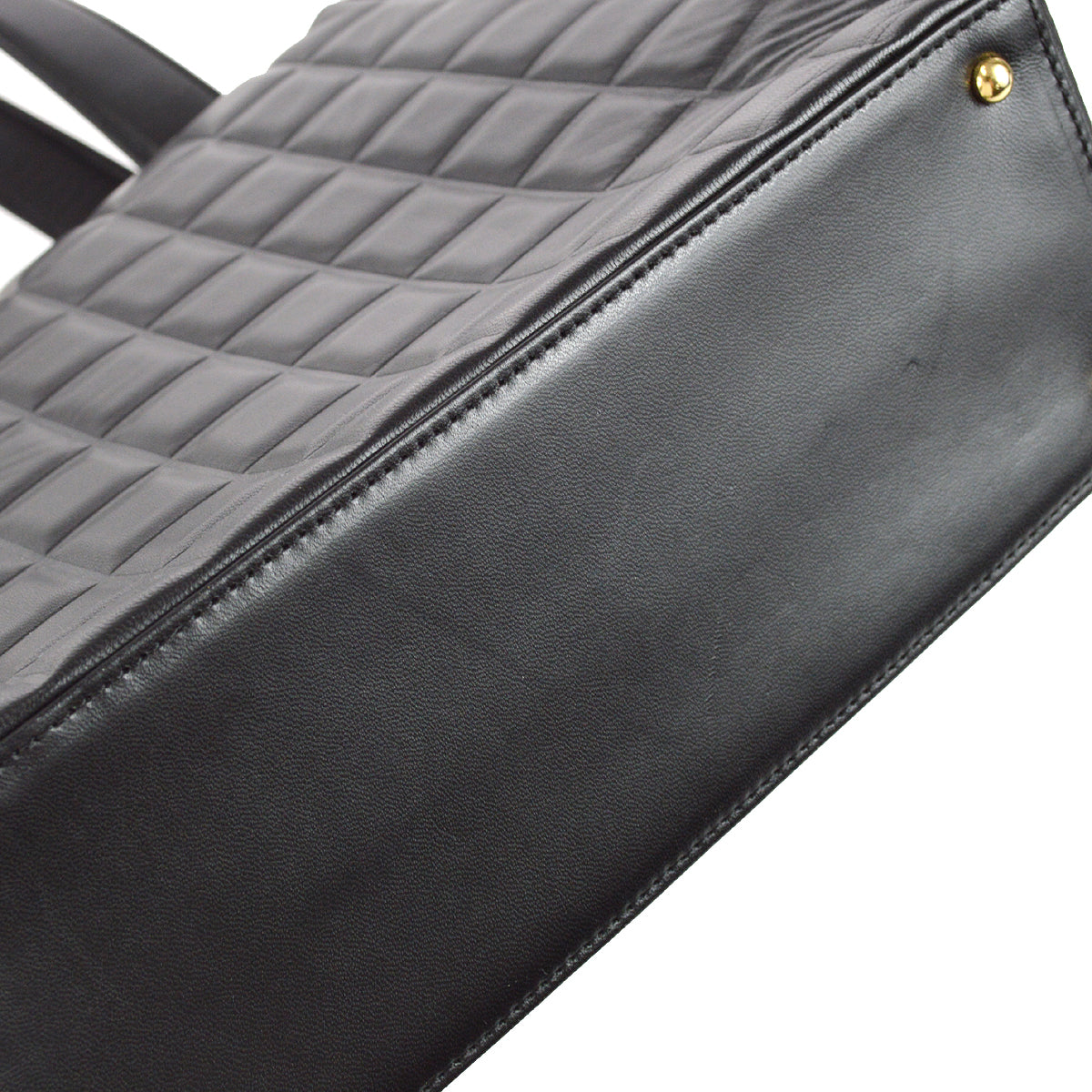 Chanel Choco Bar Handbag Black Lambskin