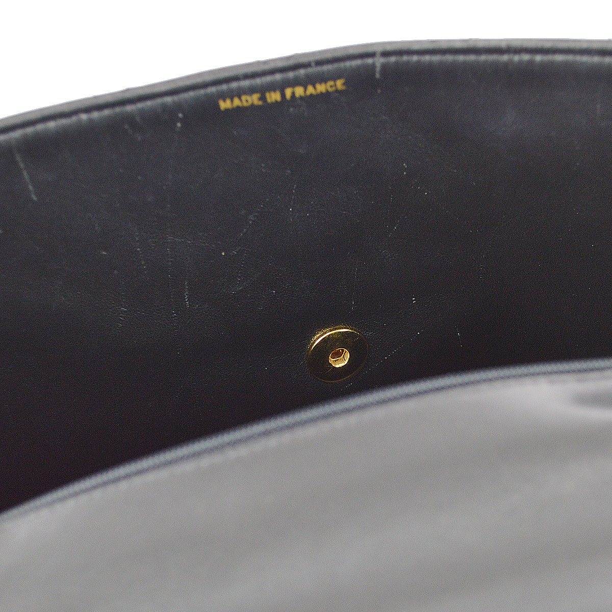 Chanel Classic Flap Jumbo Chain Shoulder Bag Black Lambskin
