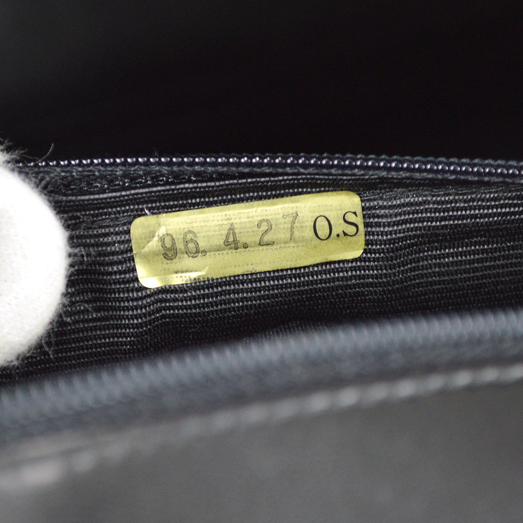 Chanel Classic Flap Jumbo Chain Shoulder Bag Black Lambskin