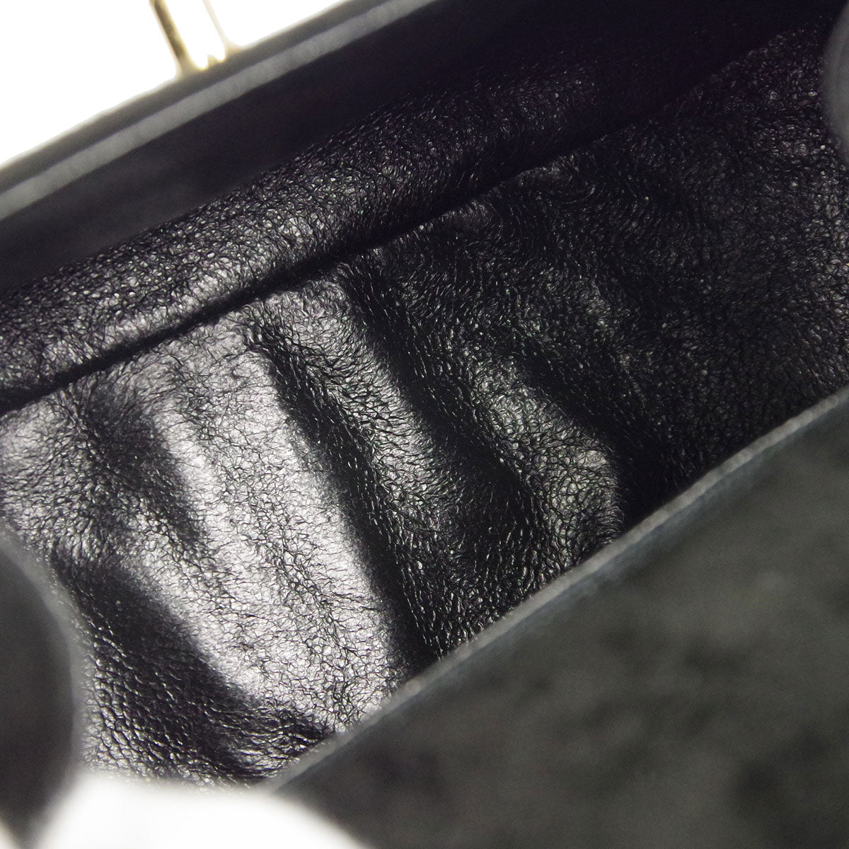 Chanel * Braided Handbag Black Suede