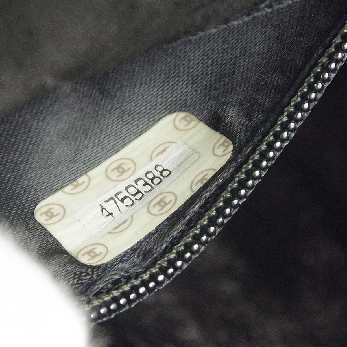 Chanel * Braided Handbag Black Suede