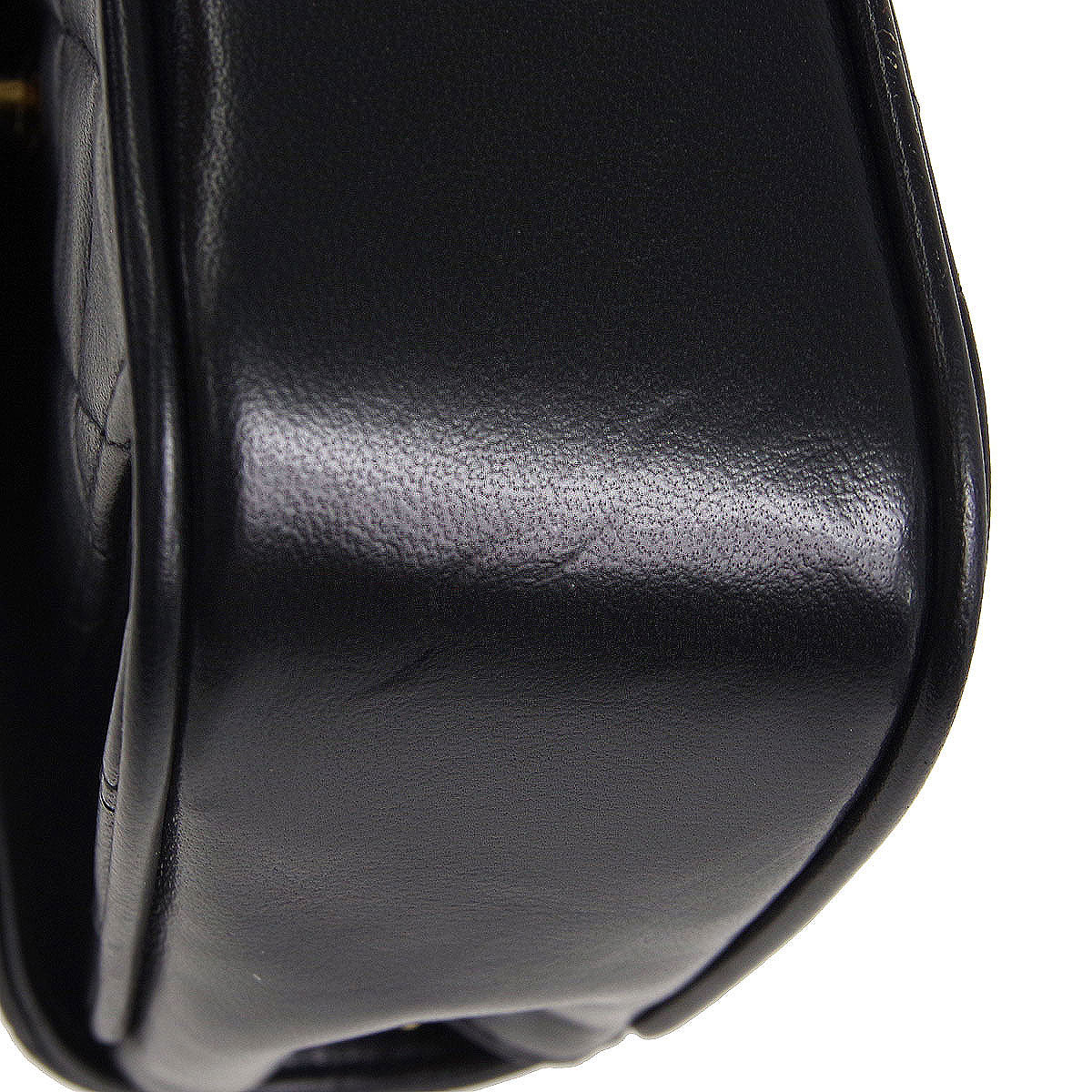Chanel * Classic Flap Bijou Chain Shoulder Bag Black Lambskin