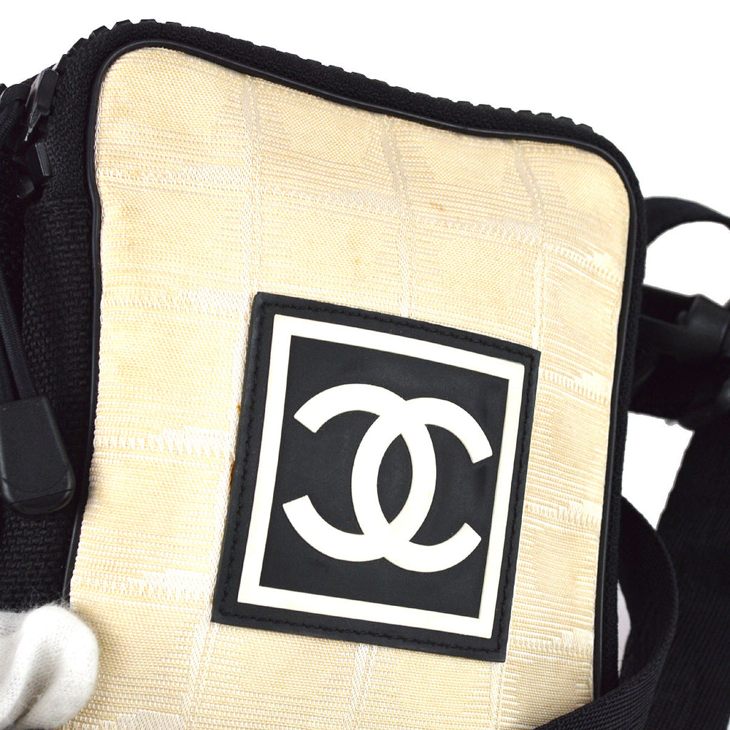 Chanel Sport Line Shoulder Bag Beige