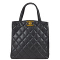 Chanel Tote Handbag Black Caviar