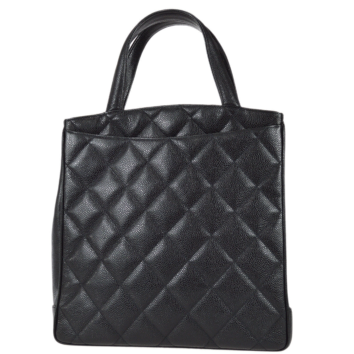 Chanel Tote Handbag Black Caviar