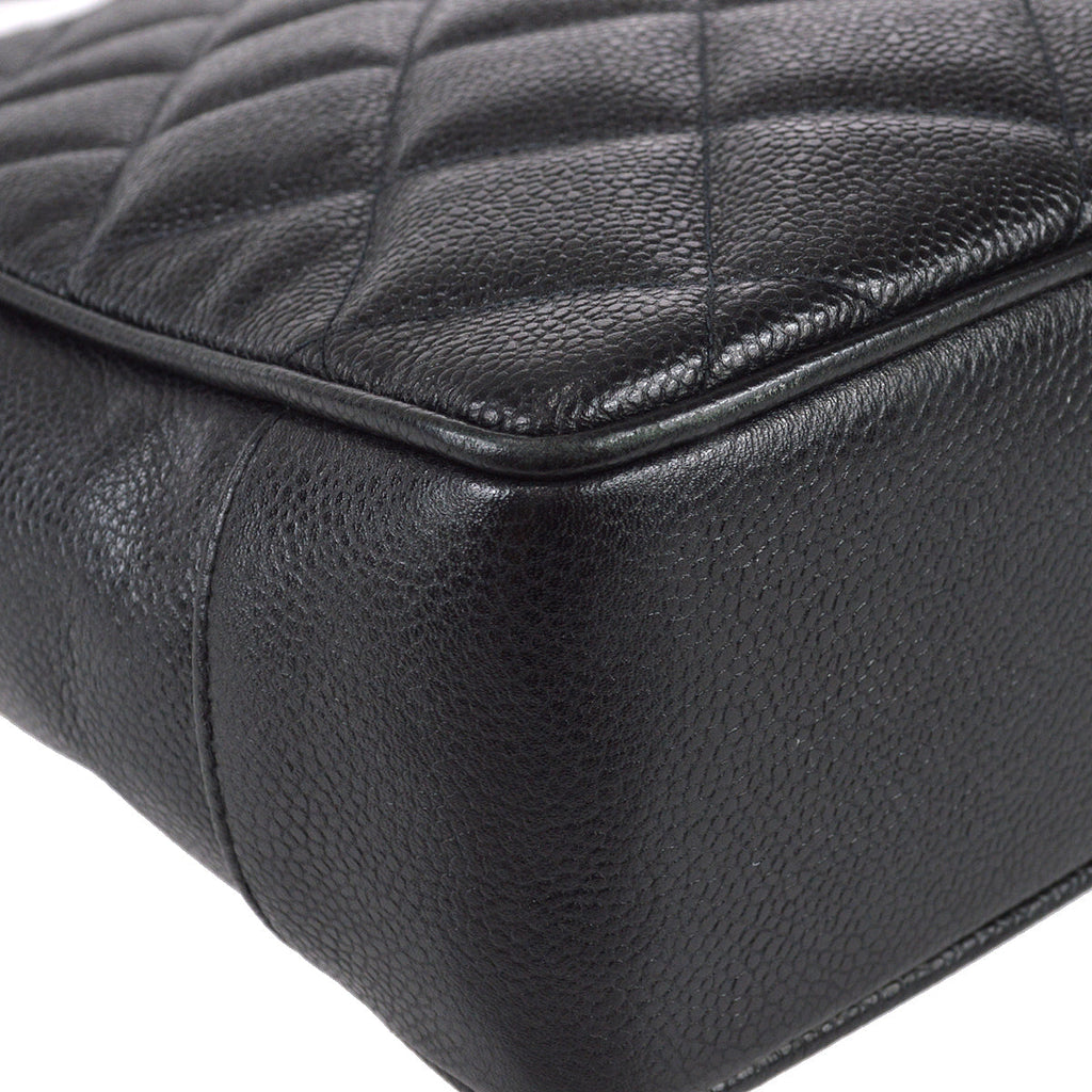 Chanel Tote Handbag Black Caviar