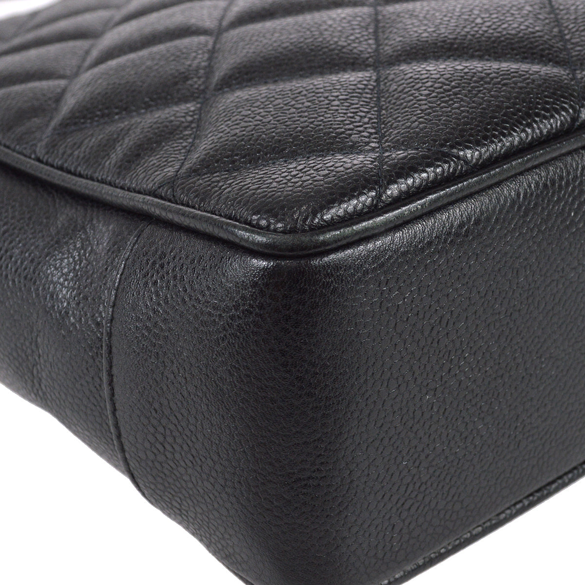 Chanel Tote Handbag Black Caviar