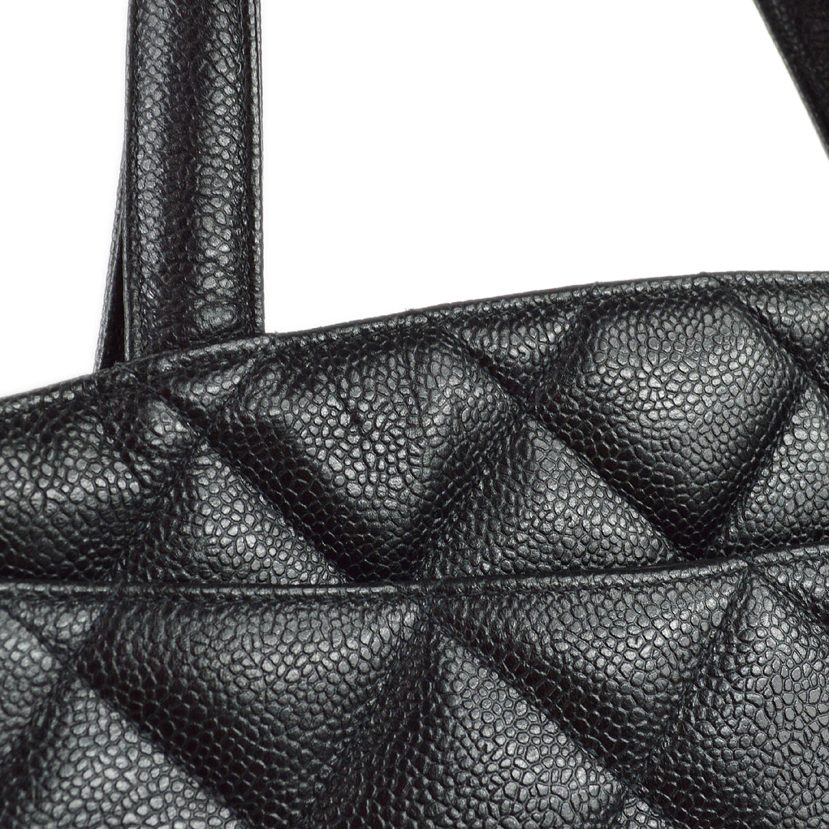 Chanel Tote Handbag Black Caviar