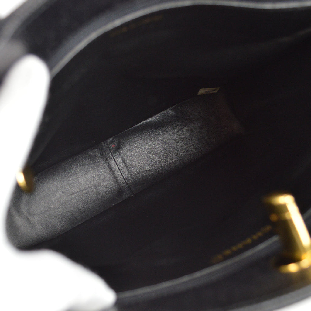 Chanel Tote Handbag Black Caviar