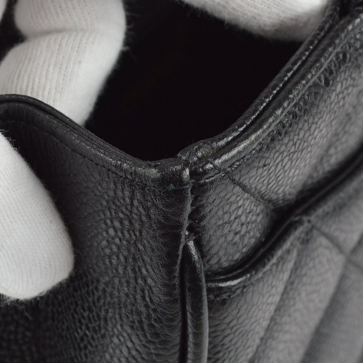 Chanel Tote Handbag Black Caviar