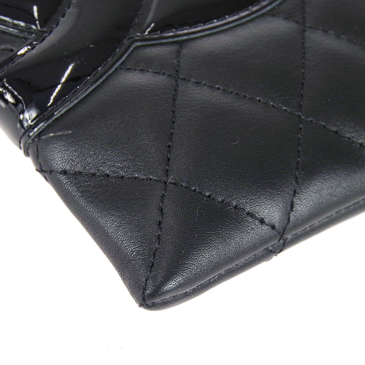 Chanel * Cambon Ligne Shoulder Bag Black Calfskin