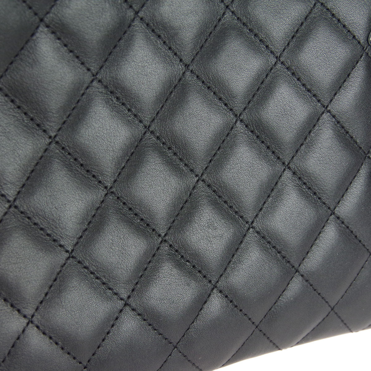 Chanel * Cambon Ligne Shoulder Bag Black Calfskin