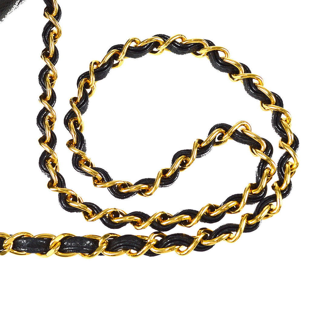 Chanel Medium Diana Chain Shoulder Bag Black Caviar