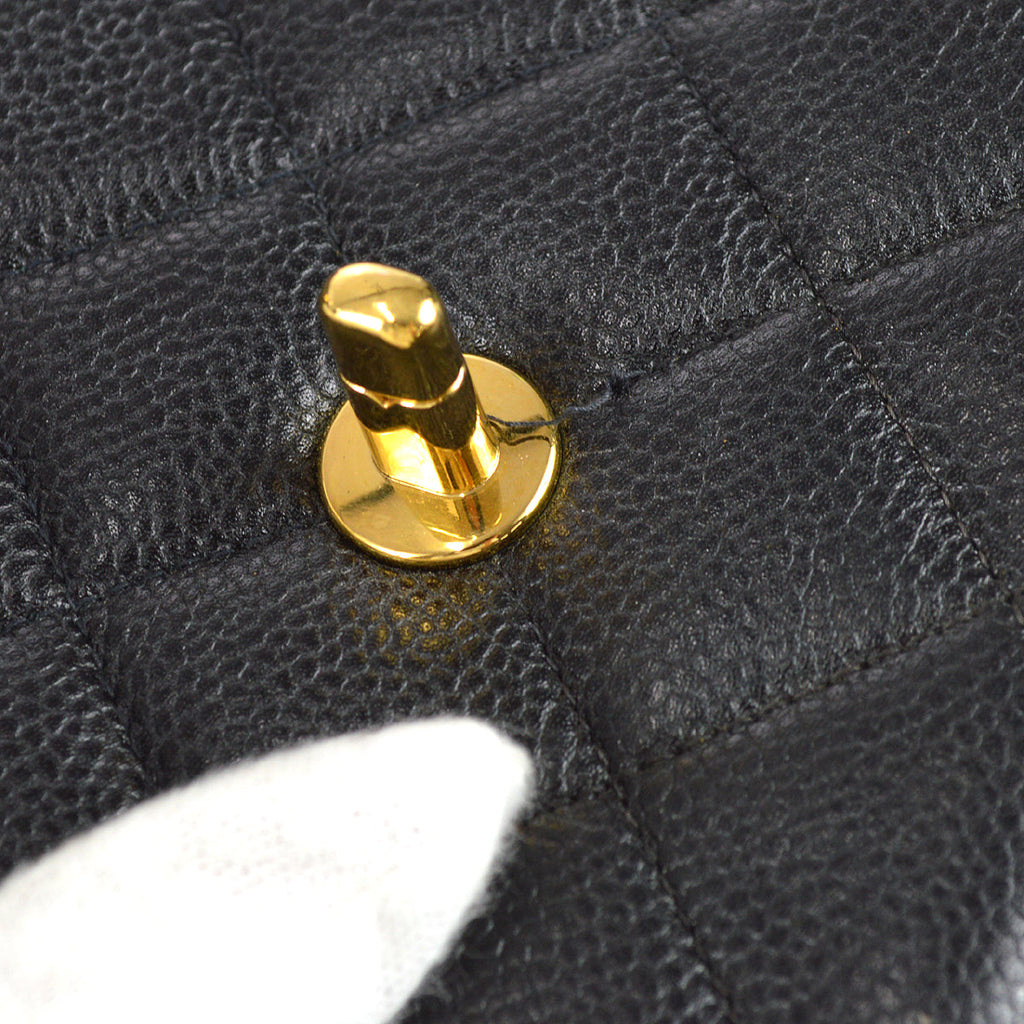 Chanel Medium Diana Chain Shoulder Bag Black Caviar
