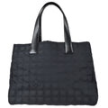 Chanel Travel Line Tote Handbag Black