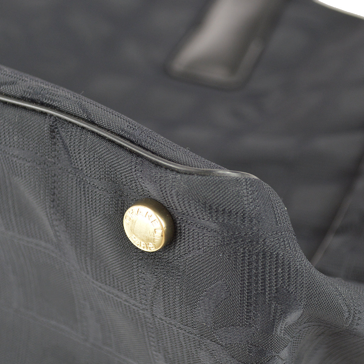 Chanel Travel Line Tote Handbag Black