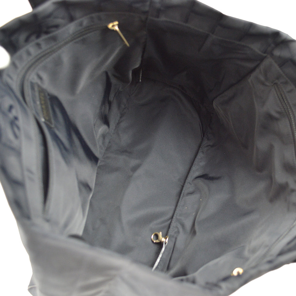 Chanel Travel Line Tote Handbag Black