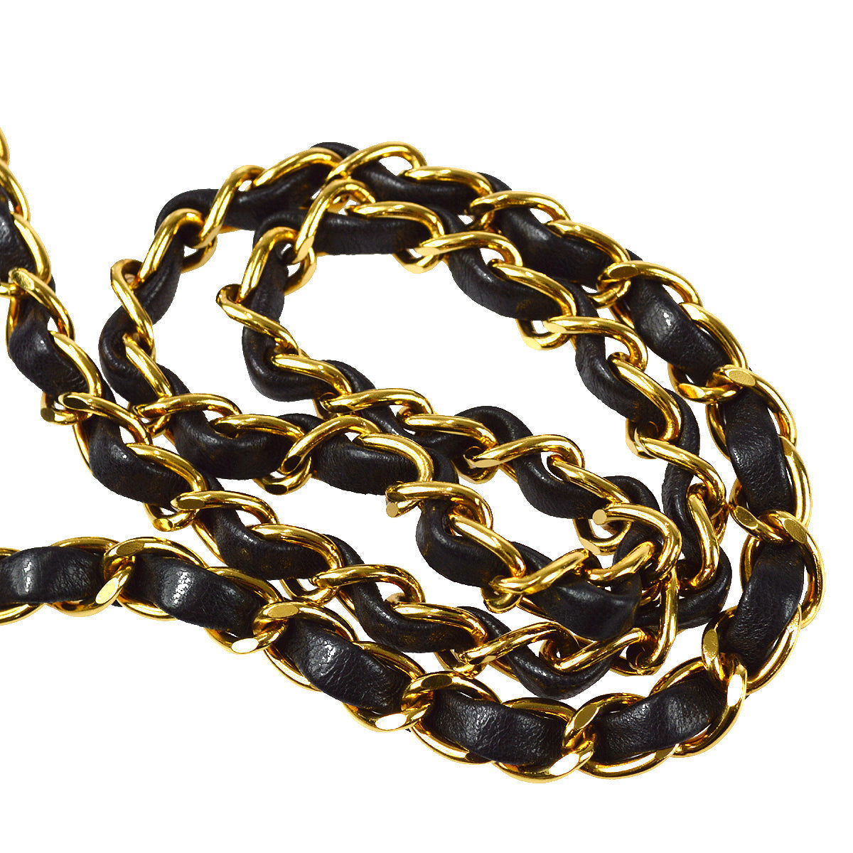 Chanel Full Flap Chain Shoulder Bag Black Lambskin