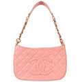 Chanel 2004-2005 Hobo Bag Pink Caviar